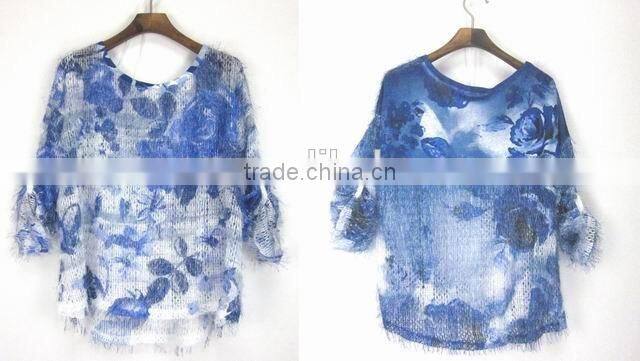 European lady loose fashion sweater