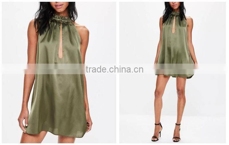 Woman fashion summer evening dress latest sexy dress designs one piece cotton loose swing dress