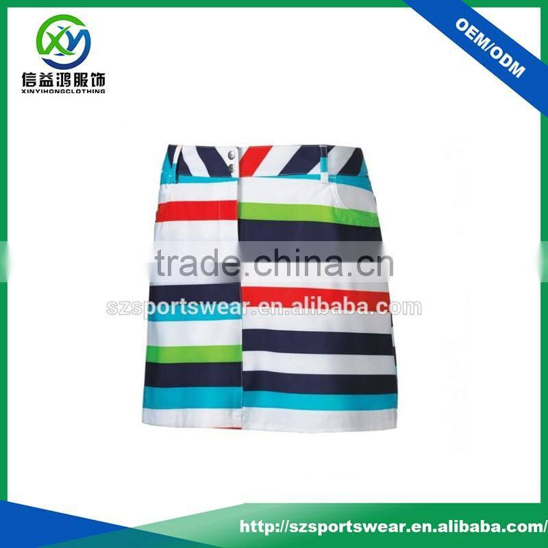 Latest plain printed breathable tennis skirt , Sublimation Slim Fit Girls Dress