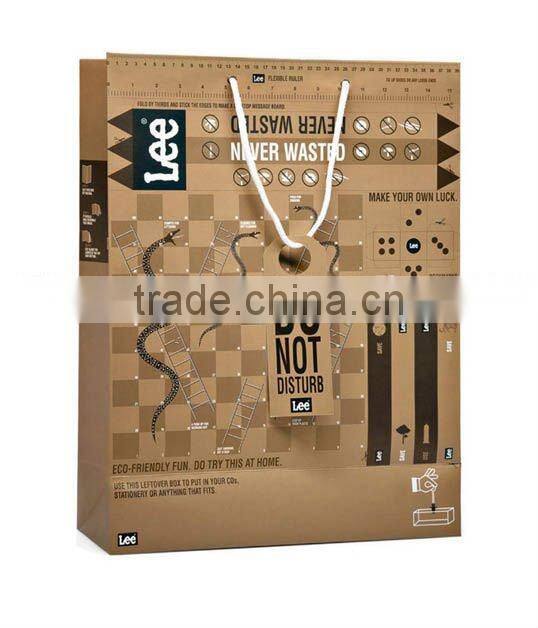 with dress for kraft brown paper bag