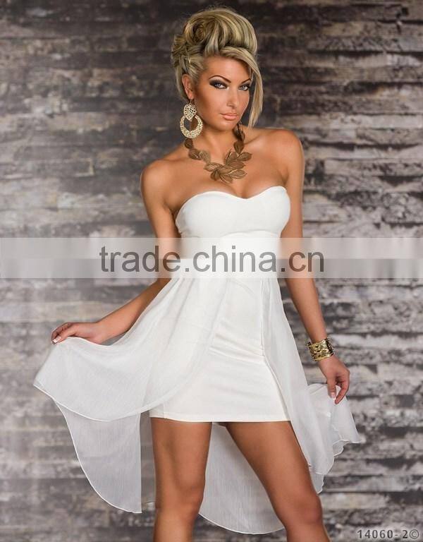New Fahion Chiffon Dress High Quality Women Bra Top mini Dress For Sale