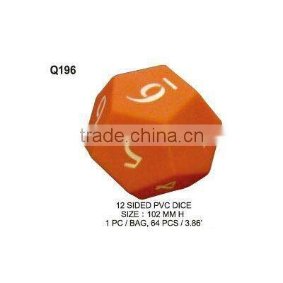 (Q196) 10 SIDED PVC DICE
