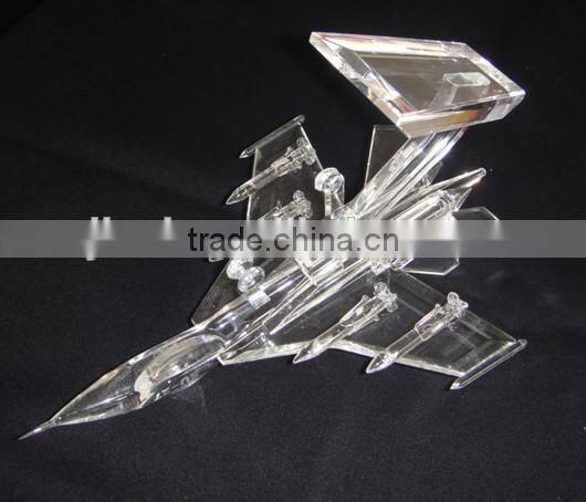 Noble Crystal Model Design Crystal Arab Fighter Aircraft