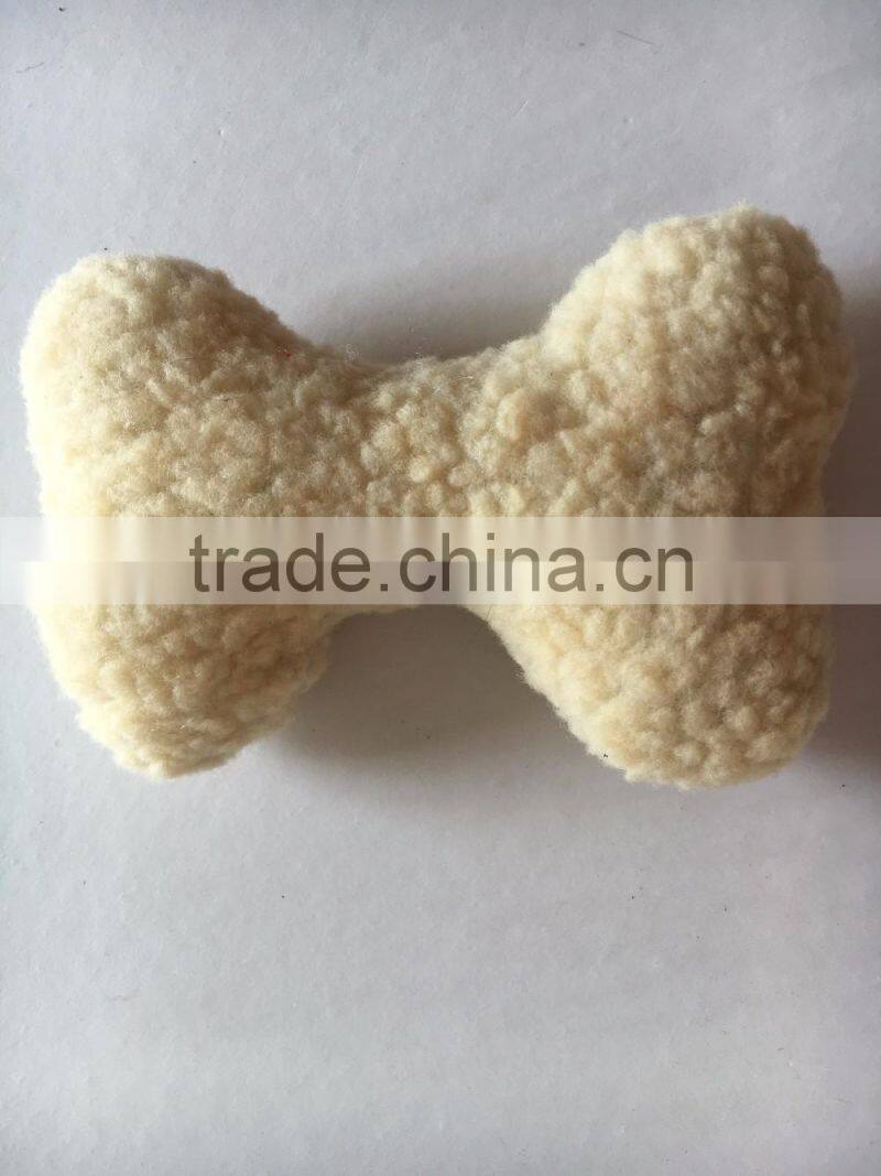 Bone Shape Cheap Plush Squeaky Dog Toy