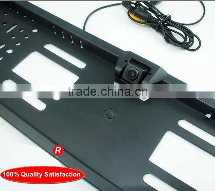 European Official License Plate Frame Parking Car Safe Camera