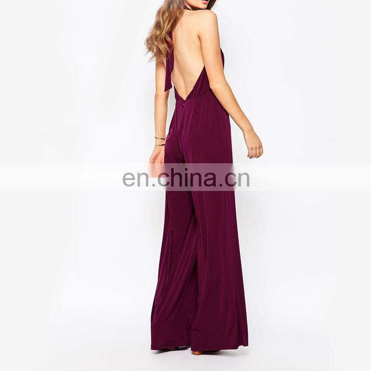 Glamorous Halter Neck Slinky Jumpsuit For Women 2015
