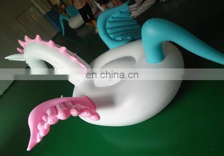 2017 New Custom Giant 6P Eco-friendly PVC Water Pool Floats Inflatable Colorful Pegasus Float Toy With Multicolor