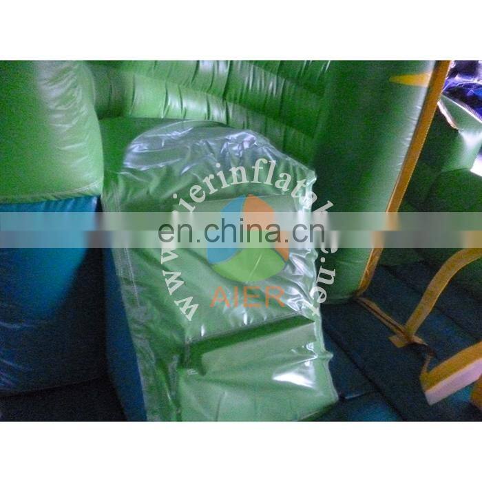 Best quality inflatable bouncy slide kids rabbit green inflatable slide cheap price dry slide for sale