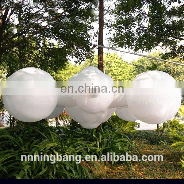 inflatable white balloon with led light inside