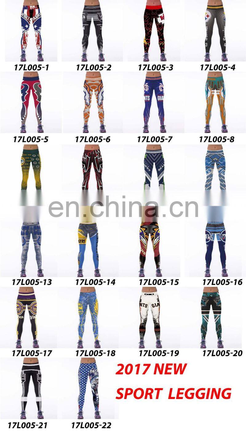 Fashion USA America Flag Women Digital Print Leggings