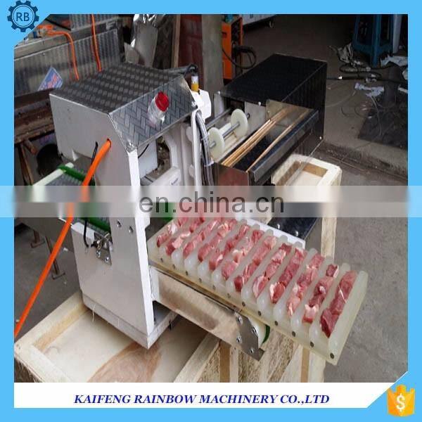 Energy saving automatic wear kebabs machine/kebab meat wear string machine