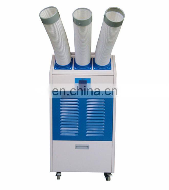 Freon type compressor portable air cooler with mobile design