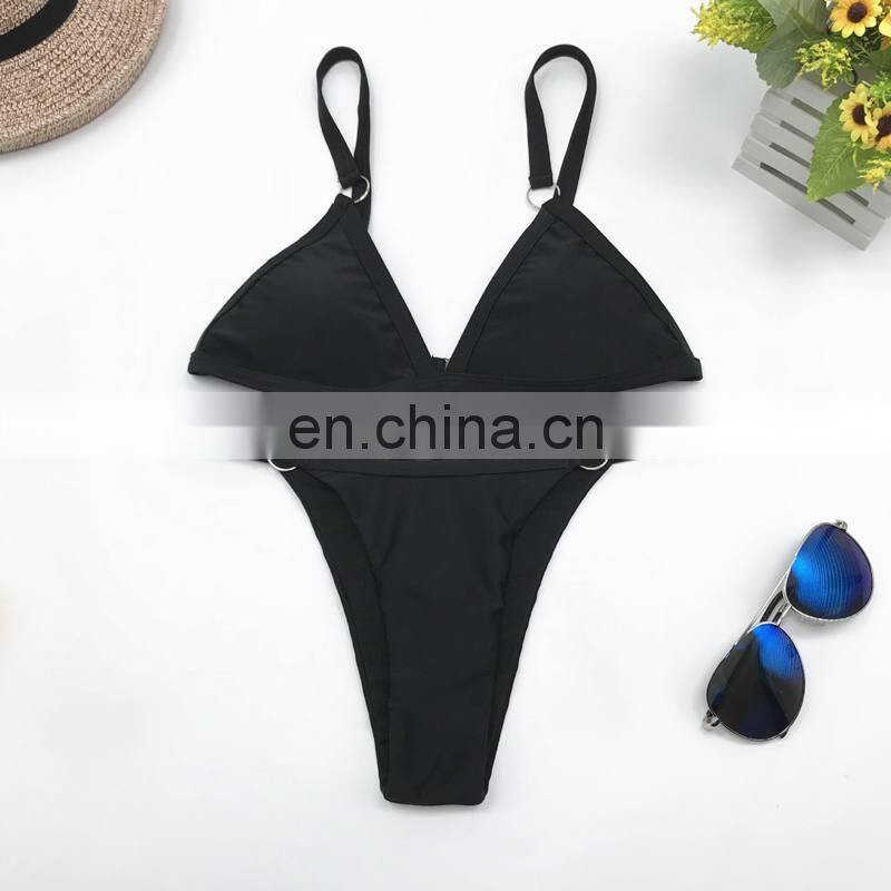 Micro Mini Bikini Solid Color Brazilian Bikini Biquini Swimwear Women 2019 New Swimsuit Sexy Triangle Bathing Suit Plavky Badpak
