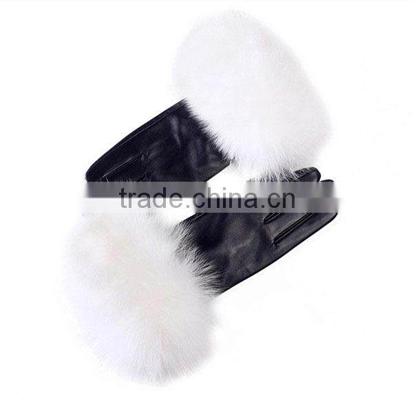 2016 Fashion High Quality Top Selling Quality Cheap Winter Women Dress Leather Gloves