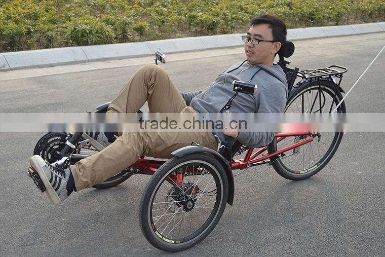 Two Front Wheel Folding Recumbent Trike For Adult