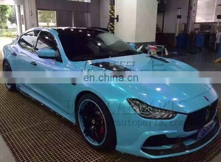 Masera Ghibli to ASPEC style body kit 2011y~ FRP and carbon fiber material front lip side skirts diffuser hood trunk spoiler