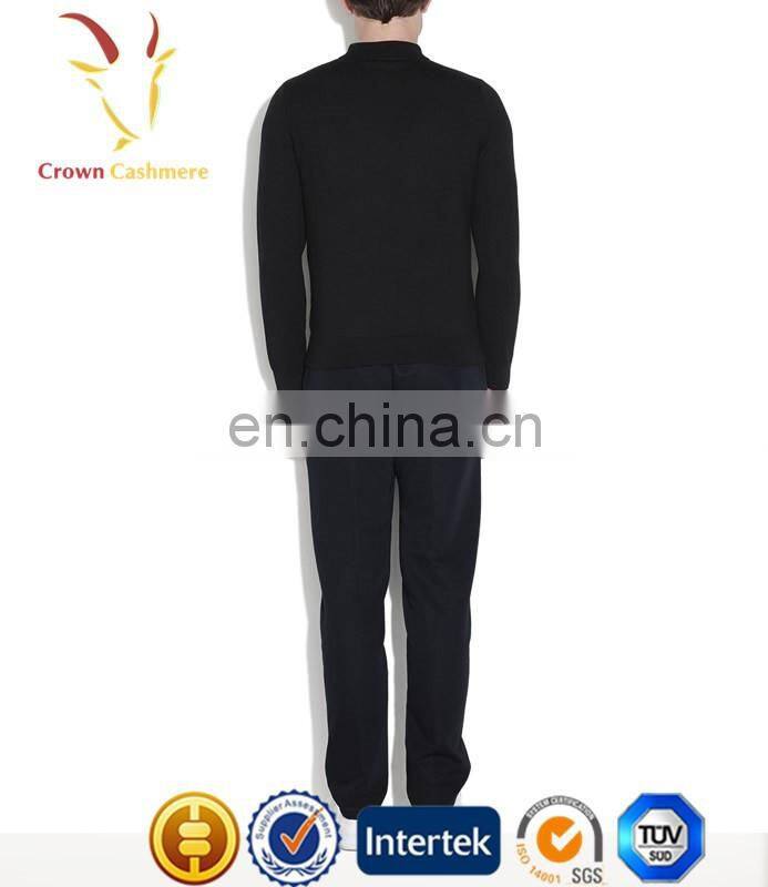Men Half Zip Polo Neck Pullover Sweater,Men Cashmere Silk Sweater