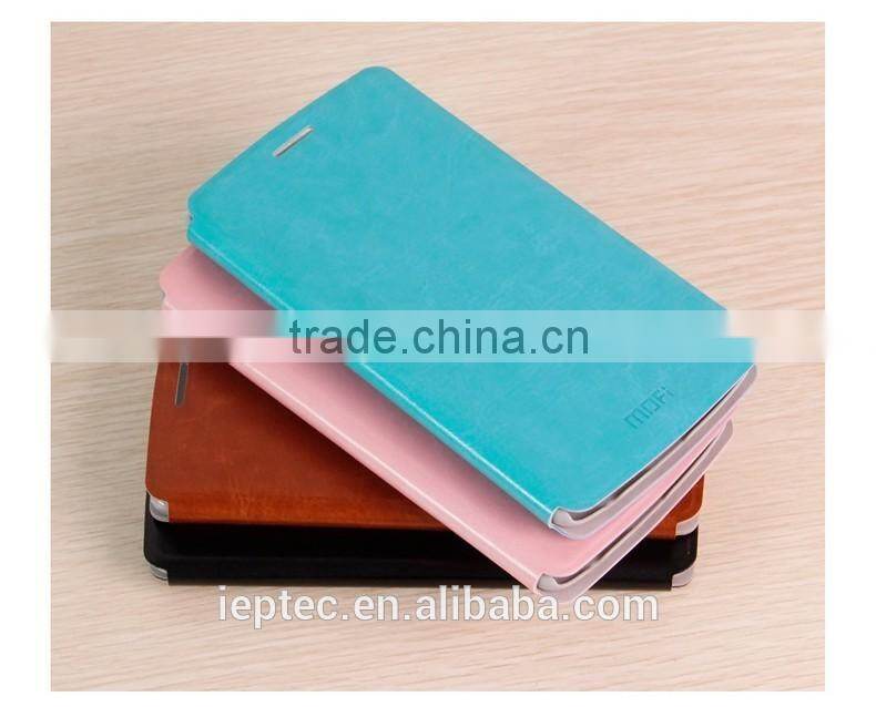 MOFi Brand RUI Series PU Leather Flip Phone Cases Cover for LG G3, TPU Back Cover for LG G3