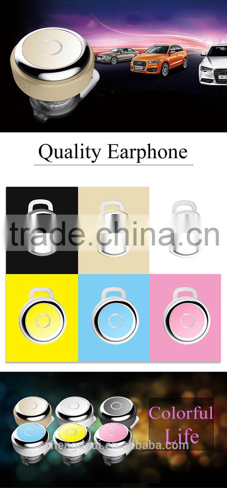 Hot sale !!! Wireless Bluetooth Earphone / Stereo Mini Wireless Invisible Bluetooth Earphone Headset for Mobile Phone