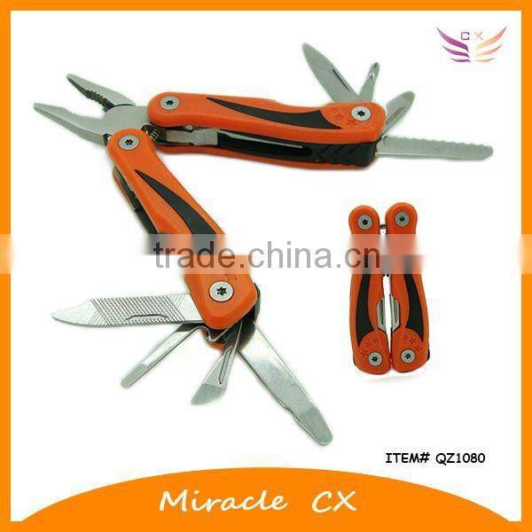 Rubber inlay handle with 6 stars small multi tool