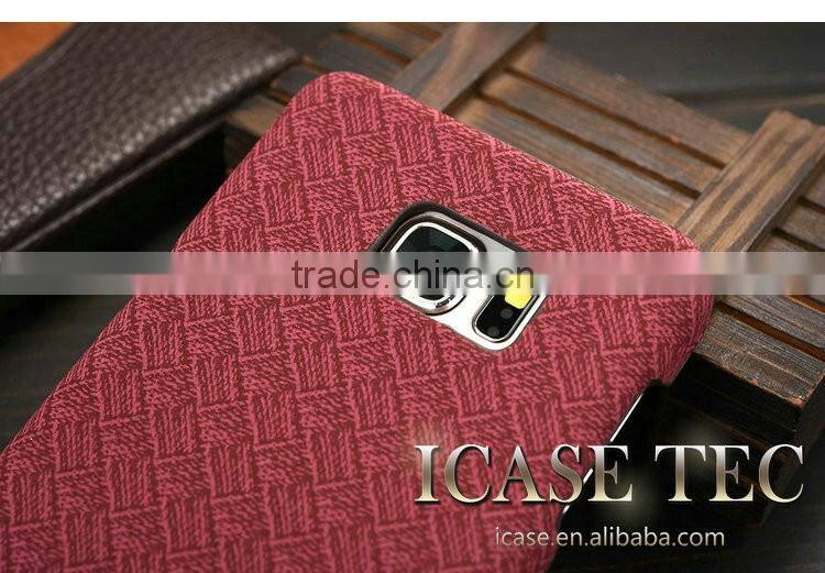 Manufacturer Wholesale Weave Style With Washed Cloth Phone Case for samsung galaxy note 5