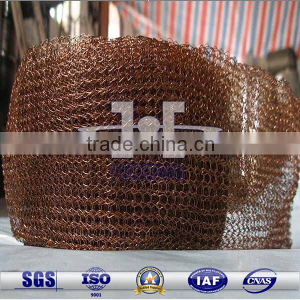 Damping pattern vapor-liquid filter mesh