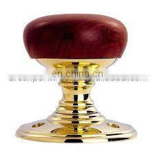 brass & wood knob