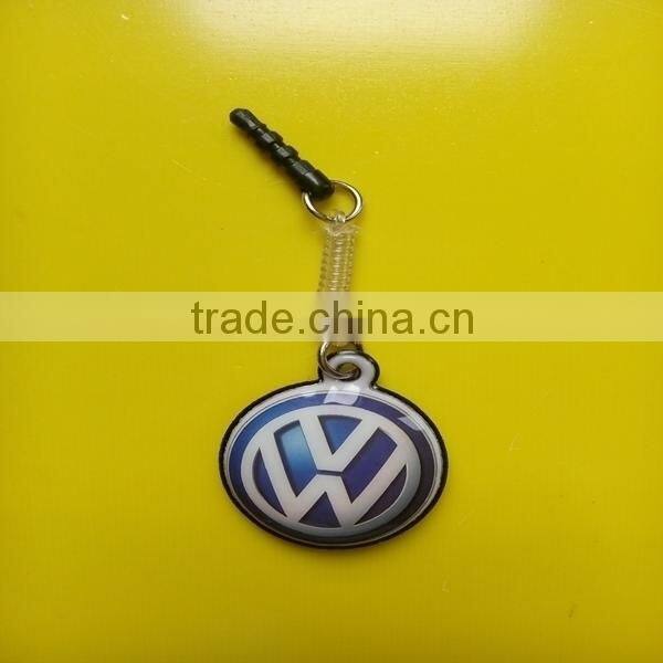 fashion soft pvc phone plug bow phone dust plug