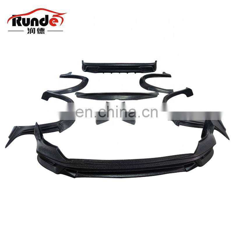 Runde Car Modification For Lexus LX570 2016 Upgrade WALD Style Wide Body Kit Front lip Rear lip Wheel Spoiler