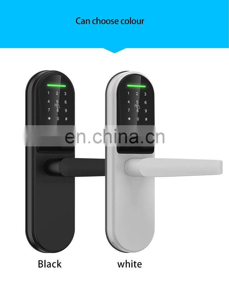 Top ranking product Keyless Entry Door Lock Smart tt Door Lock Passcode Wifi Card Key For Office Home Apartment