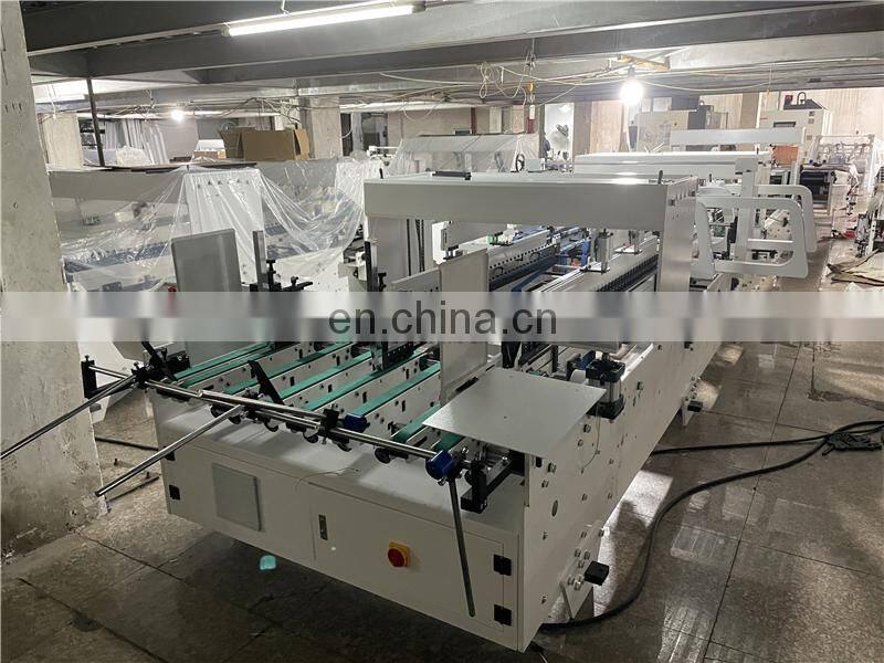 UFG1250E 2 4 corners Automatic Corrugated pizza food express paper box Folding and gluing machine