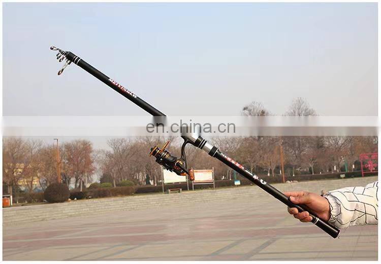 4.5m 100-500g manufacturer wholesale telescopic carbon surf fishing rod