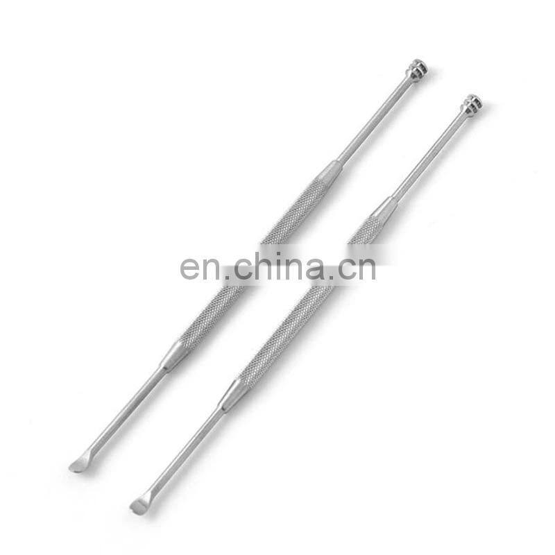 Stainless steel Ear Cleaner Portable Ear Wax Pick Double Headed Ear Spoon Cleaning Tool