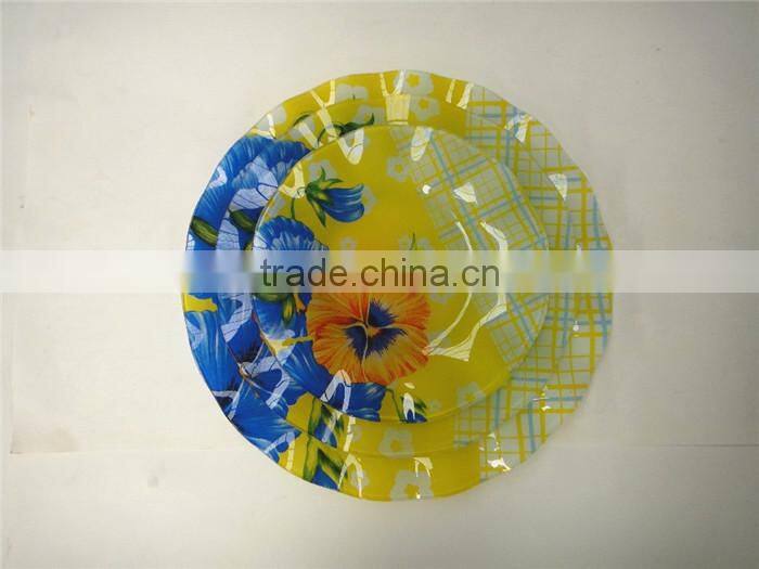 square & round glass dish