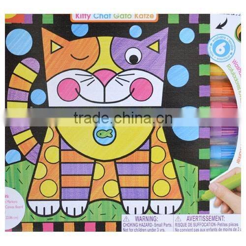 pre printed canvas to paint