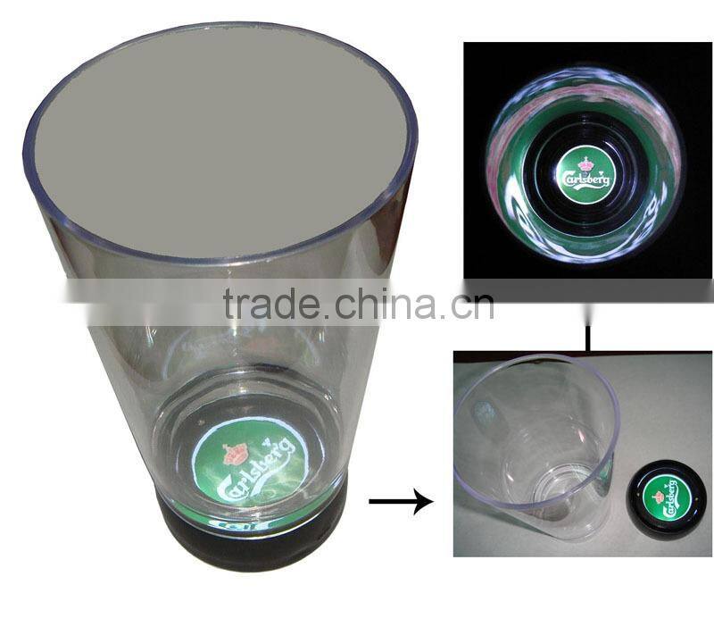 halloween selling advertising led plastic cup, led flashing cup.