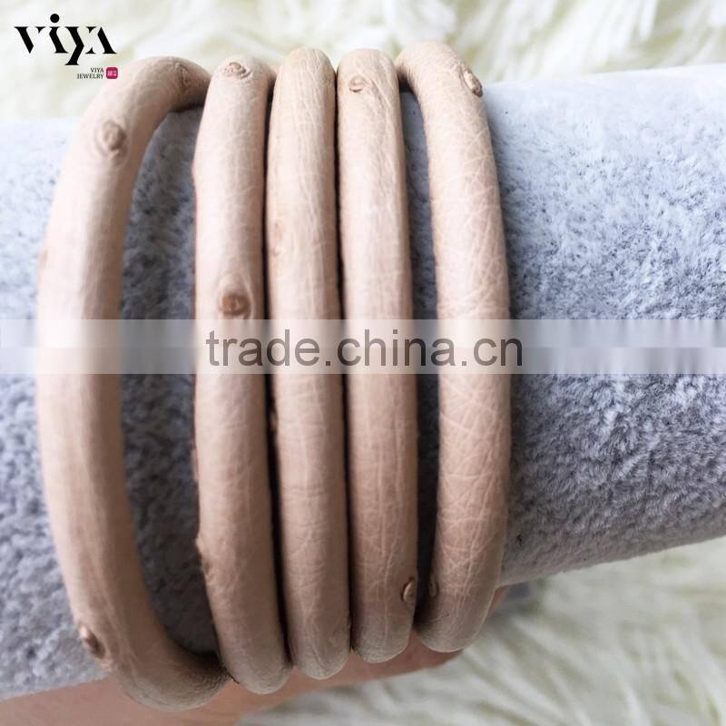 New Arival 100% Genuine Ostrich Leather Cord European Standard High Quality Leather for Bracelet