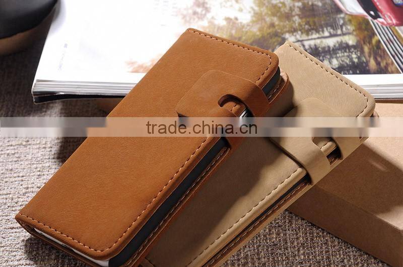 Universal smart phone 5.5 flip wallet leather case mobile phone case card holder wallet for Samsung Galaxy