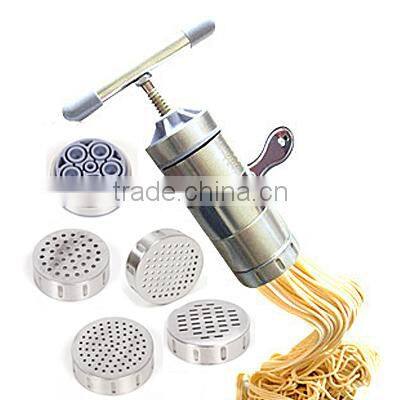 New stainless Steel Home Manual Pasta Machine With 5 Noodles Template