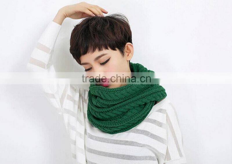 New Arrvial Winter Women Pattern Knitted Loop Wool Scarf