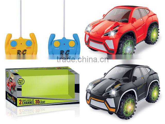 Funny plastic 360 degree two-way r/c car toy