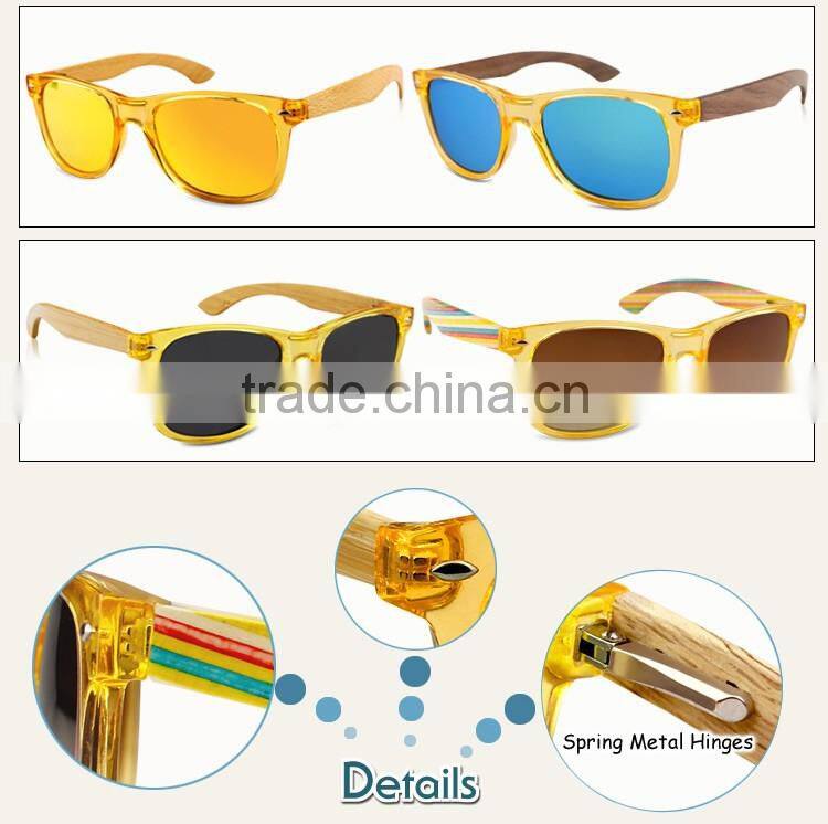 OEM uv400 lenes polarized wooden sunglasses for custom logo print/laser
