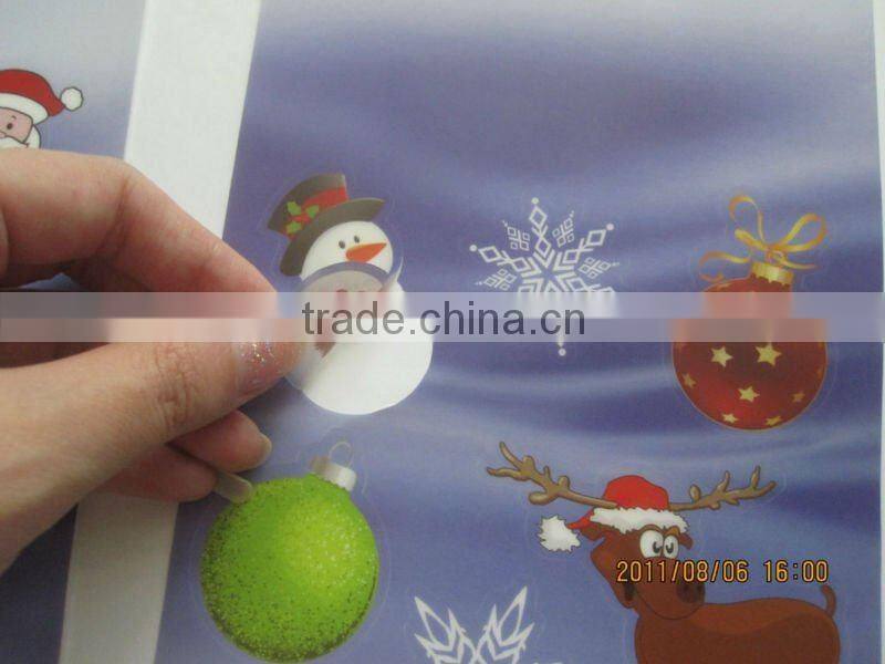 fashion pvc static sticker