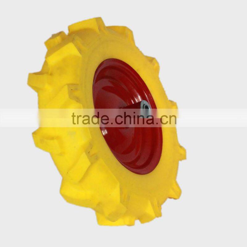 tractor pattern 16" PU foam rubber wheel 4.00-8