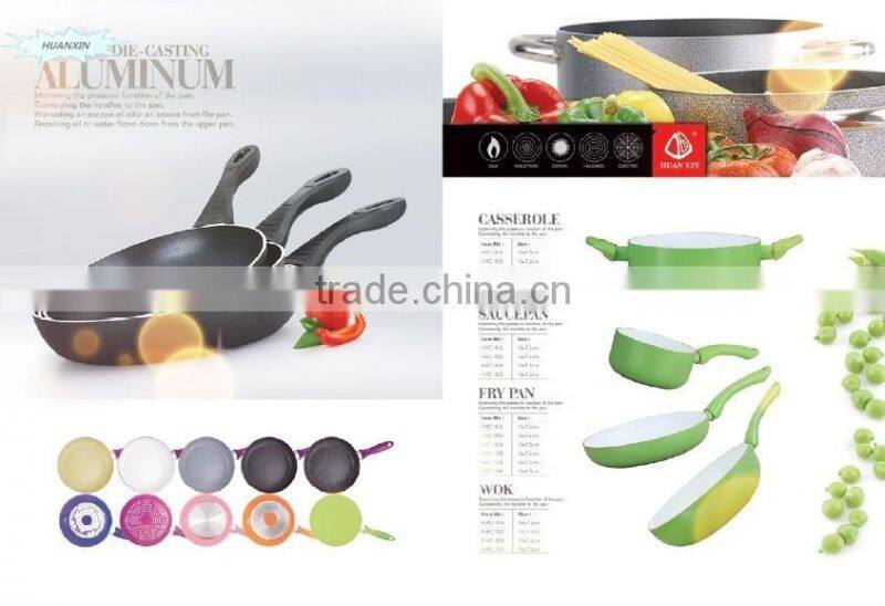 20cm aluminum ceramic coating fry pan with bakelite Handle