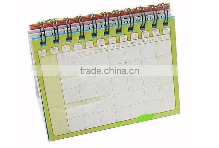 2016 cute desk calendar printing