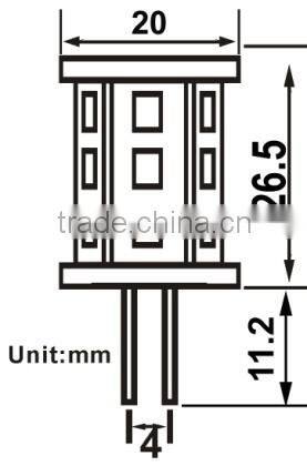 21 LEDs SMD 5050 LED G4 12V 24V Lamp Bulb