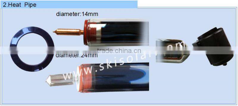 solar collector:vacuum glass tubes for solar water heater for home solar systems