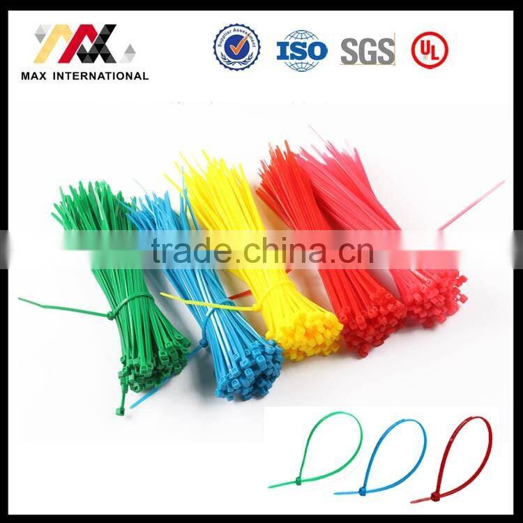 Factory Direct Sale 4*150mm Color Self-Locking Plastic Nylon 66 Cable Tie