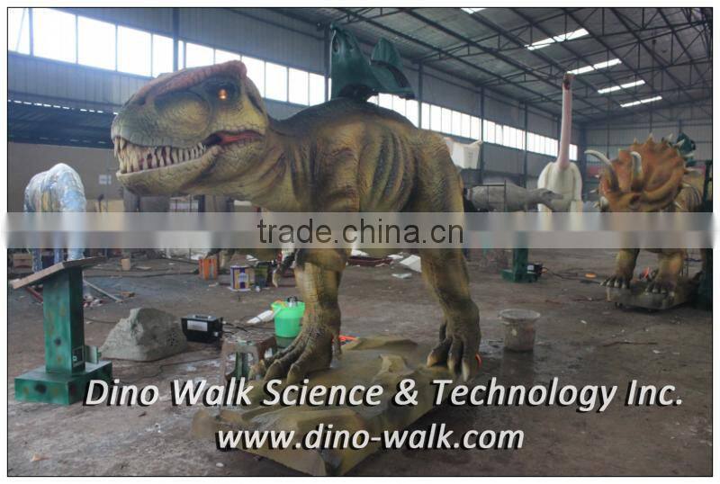 Indoor amusement park animatronic realistic T rex rides